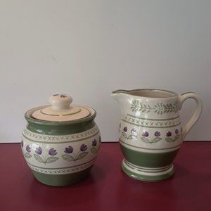 Cream and Sugar Ceramic Set